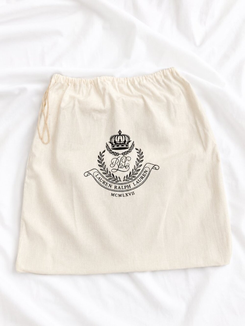 Lauren Ralph Lauren Crest Drawstring Dust Bag 19 x 16